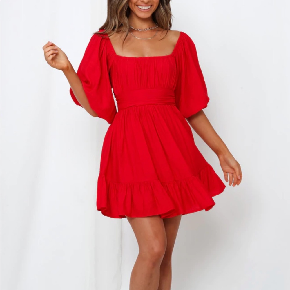 THIS IS ESPIONAGE DRESS RED